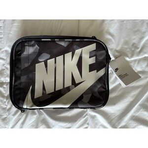 New Nike Futura Fuel Pack Lunch Box Insulated Hard Shell Black Camo School